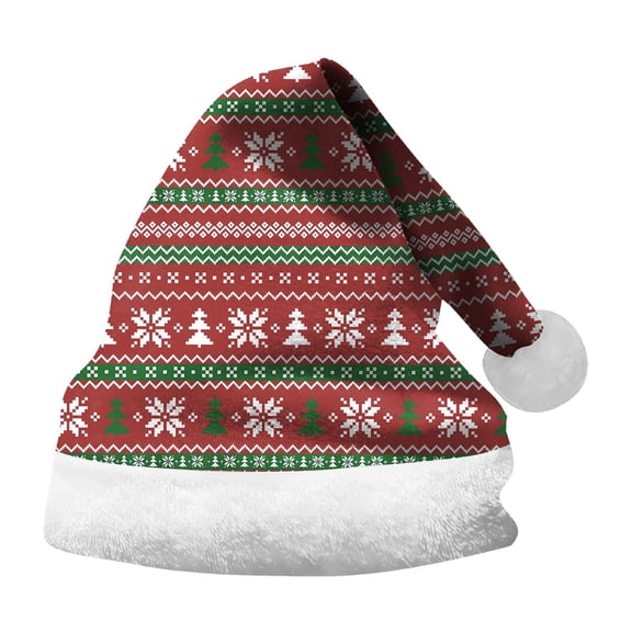 Christmas Hats Toddler Santa Hat Unisex Classic Santa Claus Hat Kids Winter Hat Party Hats