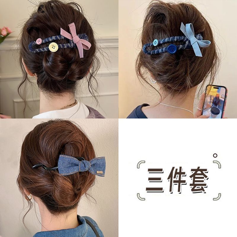 EKE Women’s Hair Clip Vintage Retro Back-Wear Elegant Hair Accessory with Fashion Texture