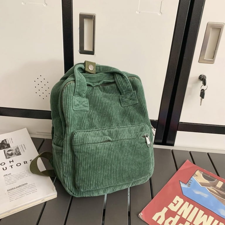 Corduroy Backpack Cute Large Capacity Aesthetic Backpack  display picture 2