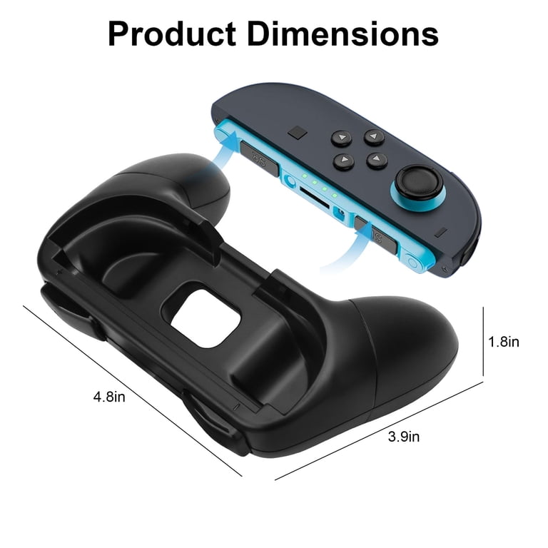 TSV 2-Pack Ergonomic Joy-Con Grips Fit for Nintendo Switch 2, Slip