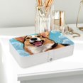 thumbnail image 6 of Corgi Portable PU Leather Jewelry Box with Removable Compartment, Bracelet Holder, and Jewelry Display, 6 of 6