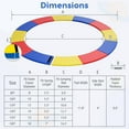 thumbnail image 3 of Gymax Housse de Ressort pour Trampoline 12 Pi avec Conception Séparée, Surface Imperméable, Rembourrage en Mousse EPE, Multicolore, 3 of 10