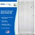 thumbnail image 2 of Kenney® Twist & Fit™ No Tools, Rust-Resistant Coated Steel, Spring Tension, Stall Shower Curtain Rod, 24-38", Alabaster, 2 of 10