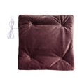 thumbnail image 1 of Toystoory Almohadilla de calefacción eléctrica, asiento cuadrado de Color sólido, silla, sofá, calentador para clima frío, portátil, de Electrodomésticos Café, 1 of 6