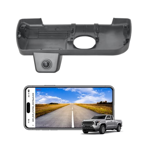 Mangoal 4K Dash Cam Custom fit for Toyota Tacoma & Hybrid 2024-2026(Model B), SR SR5 TRD Sport Pro Pre-Runner Off Road Limited etc, Integrated OEM Look, 64GB Card