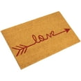 thumbnail image 4 of Northlight Natural Coir "Love" Arrow Outdoor Doormat 18" x 30", 4 of 5