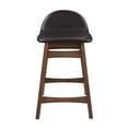 thumbnail image 5 of Modway Juno 24" Upholstered Wood Counter Stool in Brown (Set of 2), 5 of 10