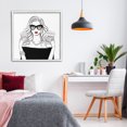 thumbnail image 3 of Stupell Industries Art Deco Chic Boss Morning Coffee Moment White Framed Giclee Art, 24 x 24, by Martina Pavlova, 3 of 8