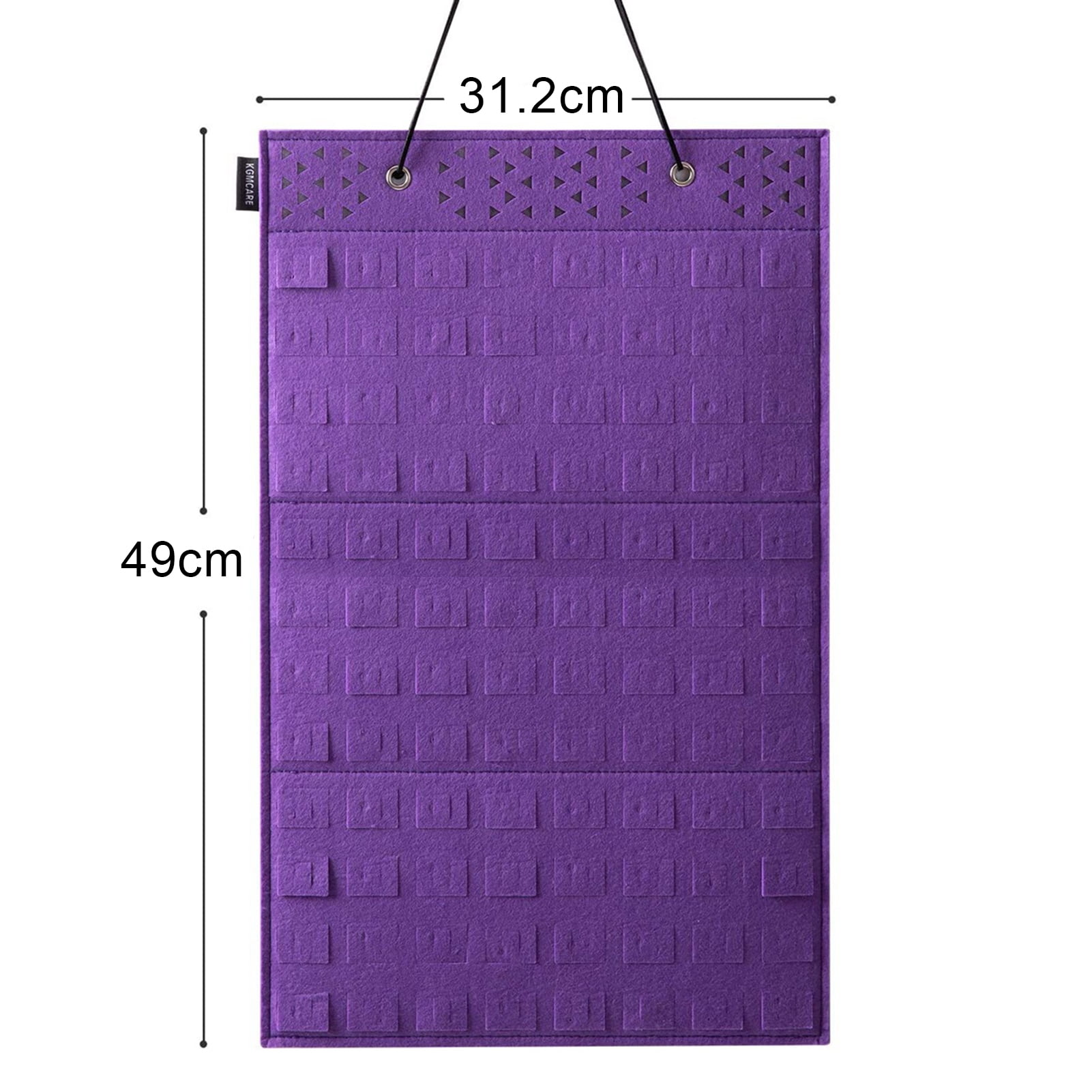 Hanging Brooch Organizer Wall Hanging Pin Organizer Felt Brooch Storage Bag with 96 Pin Capacity Space-saving Display Case for Enamel Pins Earrings