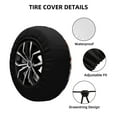 thumbnail image 2 of Naloa Colorful Mushrooms (2) PVC Leather Spare Tire Wheel Cover for Car Truck SUV Camper Trailer Universal Fit many size15 inch, 2 of 6