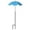 Blue, variant on Umbrella Adjustable Angle Metal Stake Garden Shade Umbrella Waterproof Polyester Pot Sun Umbrella for Potted Seedlings Garden Bed Sun Protection(Yellow-133X64X64cm)