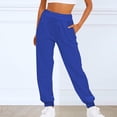 thumbnail image 2 of Bovemsi Lounge Pants Women Mens Pants Casual Solid Color Track Cuff Workout With Pocket Hiking Pants, 2 of 9