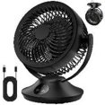 thumbnail image 2 of Ventilador de escritorio PISLIOU de 1200 mAh, recargable, 6 velocidades, inclinación 360°, 2 of 3