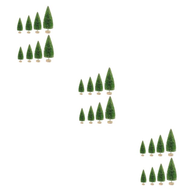 Bearachild 8 Uds Mini Árbol de Navidad Verde Decoración para el Hogar CBP148635