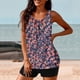 thumbnail image 2 of Conjunto de Bikini de Cintura Alta para Mujeres Traje de Baño Deportivo de Dos Piezas con Pantalones Cortos, Correas Ajustables, Acolchado Extraíble, Spandex de Nylon Suave para Nadar, Playa, Piscina, 2 of 5