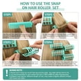 thumbnail image 4 of Self Grip Hair Rollers, 10 Pcs Snap on Rollers Set, 0.98x2.64 inch Plastic Roller Hair Curlers with Comb for Short Fine Thin Hair(Random Color), 4 of 8