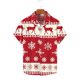 thumbnail image 2 of Hombres de Manga Larga, Navidad Impresa Turndown Collar Blusa, Casual Moda Botón Camisa para las Vacaciones, 2 of 5