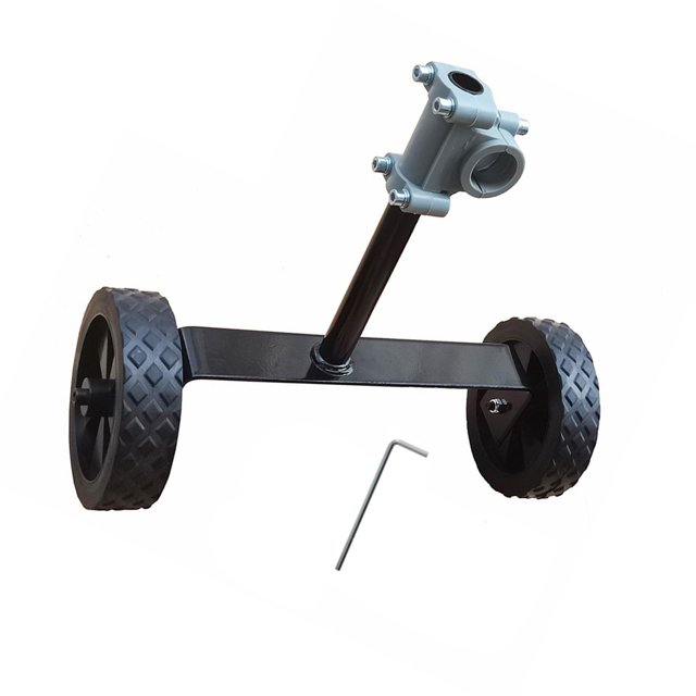 Guardoinrt Roue de Support de Tondeuse Facile à Installer Poignée Robuste 25.4mm/26mm Pince Portable