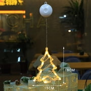 LED Suction Cup String Lights for Window Christmas Decor, Colorful Curtain Lighting Party Atmosphere