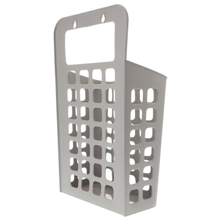 POPETPOP Wall-Mounted Dirty Clothes Basket Green Plastic for Holding Sundries Foldable Design