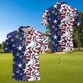 thumbnail image 4 of Garronmavis 250th Anniversary Couple Golf Shirts Quarter Zip Mens Hawaiian Shirt Lightweight Breathable Fabric Keep Cool in Hot Weather Machine Washable Lapel Design, 4 of 6