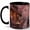 Black, variant on Pink Blossom Cafe Street 11oz Ceramic Mug, Romantic Spring City Coffee Cup