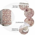 thumbnail image 5 of Small Stall Shower Curtain 36x72 Inch Narrow Half Size Pink Pumpkins Fall Bath Curtains Bathroom Decor Thanksgiving Eucalyptus Leaves Rustic Waterproof Fabric Shower Curtain Set with Hooks 36 Inch, 5 of 6