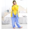 thumbnail image 2 of Pijamas gruesos con capucha para mujer, ropa de una pieza cálida de invierno, poliéster, cómoda, para Halloween, Navidad, Cosplay, Mono, 2 of 3