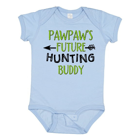 Inktastic Pawpaws Future Hunting Buddy Boys or Girls Baby Bodysuit