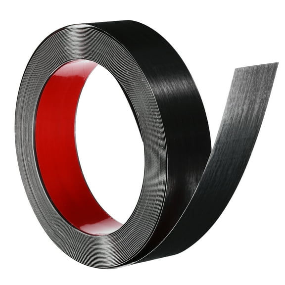 Wall Molding Trim, 32.8 ft x 2 Inch Peel and Stick Strip, Brushed Black