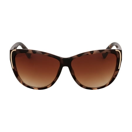 Kenneth Cole Reaction Plastic Frame Gradient Brown Lens Ladies Sunglasses