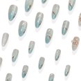 thumbnail image 7 of KUFptva Press On Nails Glossy Glitters Fake Nails Stick On Nails Cats Eyes Acrylic Fake Nails Gel Polished Glues on Nails 24Pcs, 7 of 7