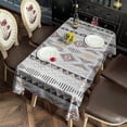 thumbnail image 3 of Colorful Geometric Diamond Pattern Rectangle Tablecloth 60"x102",Waterproof Polyester Rectangle Table Cloth, Wipeable Spillproof Polyester Tablecloth for Dining, Camping, Indoor and Outdoor, 3 of 6