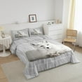 thumbnail image 2 of White Fox Comforter Set,White Fox Bedding Set,Animal Bedding Comforter Sets,Jungle Aesthetic Animals Duvet Insert Queen, 2 of 5