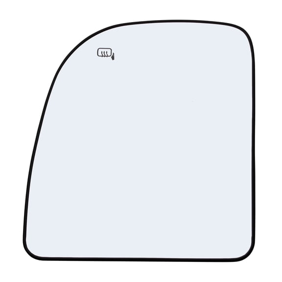 Rugged TUFF Driver Side Mirror Glass for Ford E150 E250 E350 E450, F250 F350 F450, Excursion (Upper Towing Mirror)
