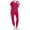 HotPink, variant on qolati Scrub Sets for woman 2024 Essential Jogger Suits Nursing Uniform Stretch V-Neck Top and Drawstring Cargo Pants Workwear with Pockets Black L 8