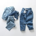 thumbnail image 4 of MXIEZI 2-10Y Boys Denim Pants Kids Jogger Sweatpants Teen Elastic Trousers, 4 of 8