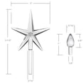 thumbnail image 3 of Luces de repuesto para árbol de Navidad de cerámica Casafield: 108 bombillas transparentes y 3 adornos en forma de estrella, 3 of 4