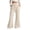 White, variant on CPNG Girls Bell Bottom Pants Polka Dots Bow Elastic High Waisted Slim Fitting Casual Yoga Dance Flared Pants(White,12-18 Months)