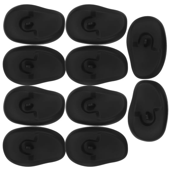 OFFIGAM 6 Pairs Black Silicone Ear Covers for Hair Dye , Comfortable Salon Use