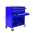 thumbnail image 6 of 4 Drawers Multifunctional Tool Cart with Wheel Steel Tool Chest Storage Cabinet, 6 of 7