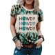 thumbnail image 2 of ABPHQTO Camiseta de cuello redondo con estampado de leopardo Bleach HOWDY para mujer, 2 of 5
