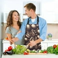 thumbnail image 6 of 5 Pcs Kitchen Set Heat Resistant Oven Mitts and Non-Slip Pot Holders with Adjustable Cooking Apron Coffee Beans, 6 of 6