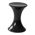 thumbnail image 4 of CoudarTitie Hourglass Shape Storage Foot Rest Stool Simple Design for Indoor Use 44x31cm Black, 4 of 9