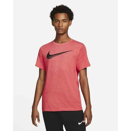 Nike Dri-Fit T-Shirt Men's Training Running Sport Athletic Red Swoosh CZ9724-672