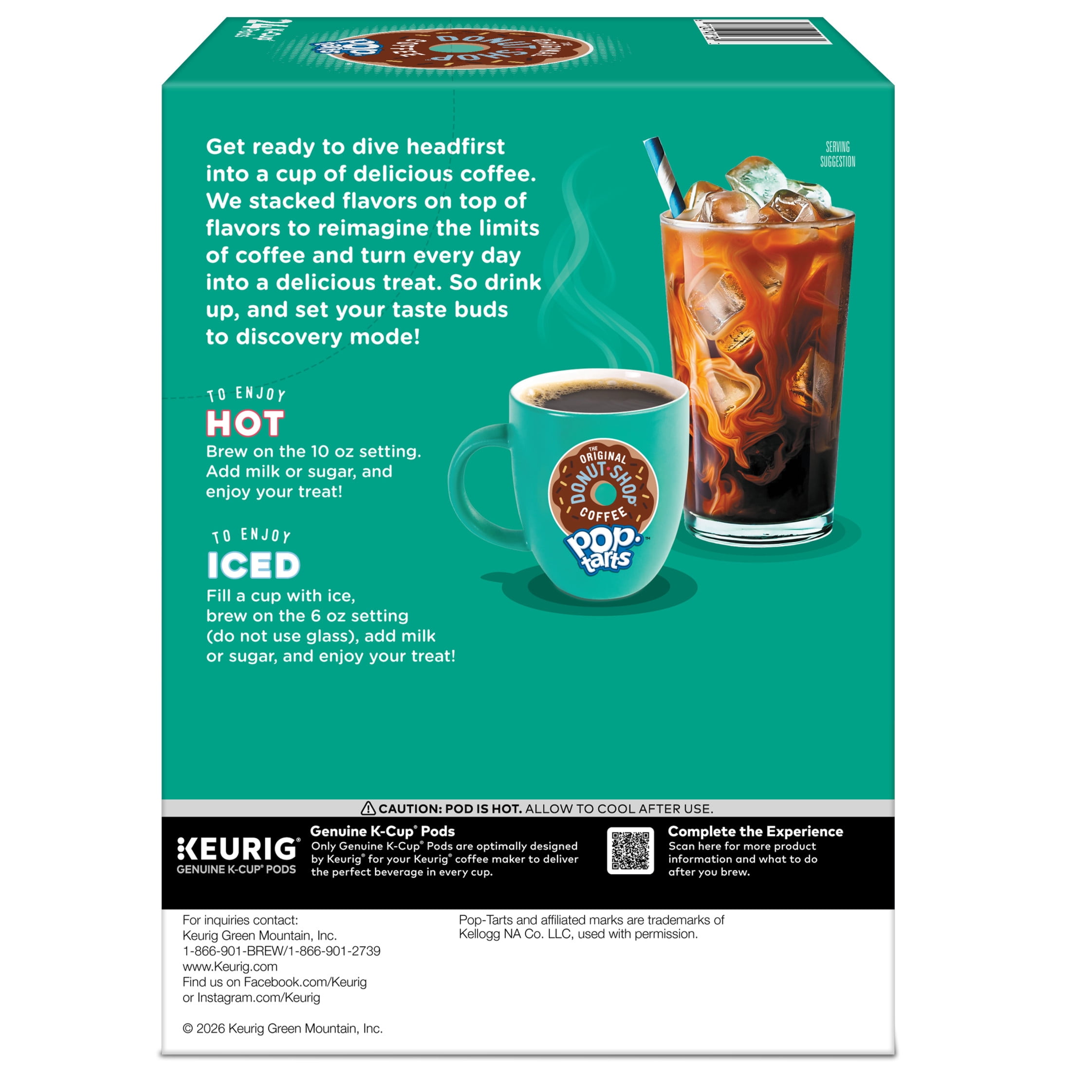 The Original Donut Shop, Pop-Tarts S'mores Flavored K-Cup Coffee Pods, 24 Count