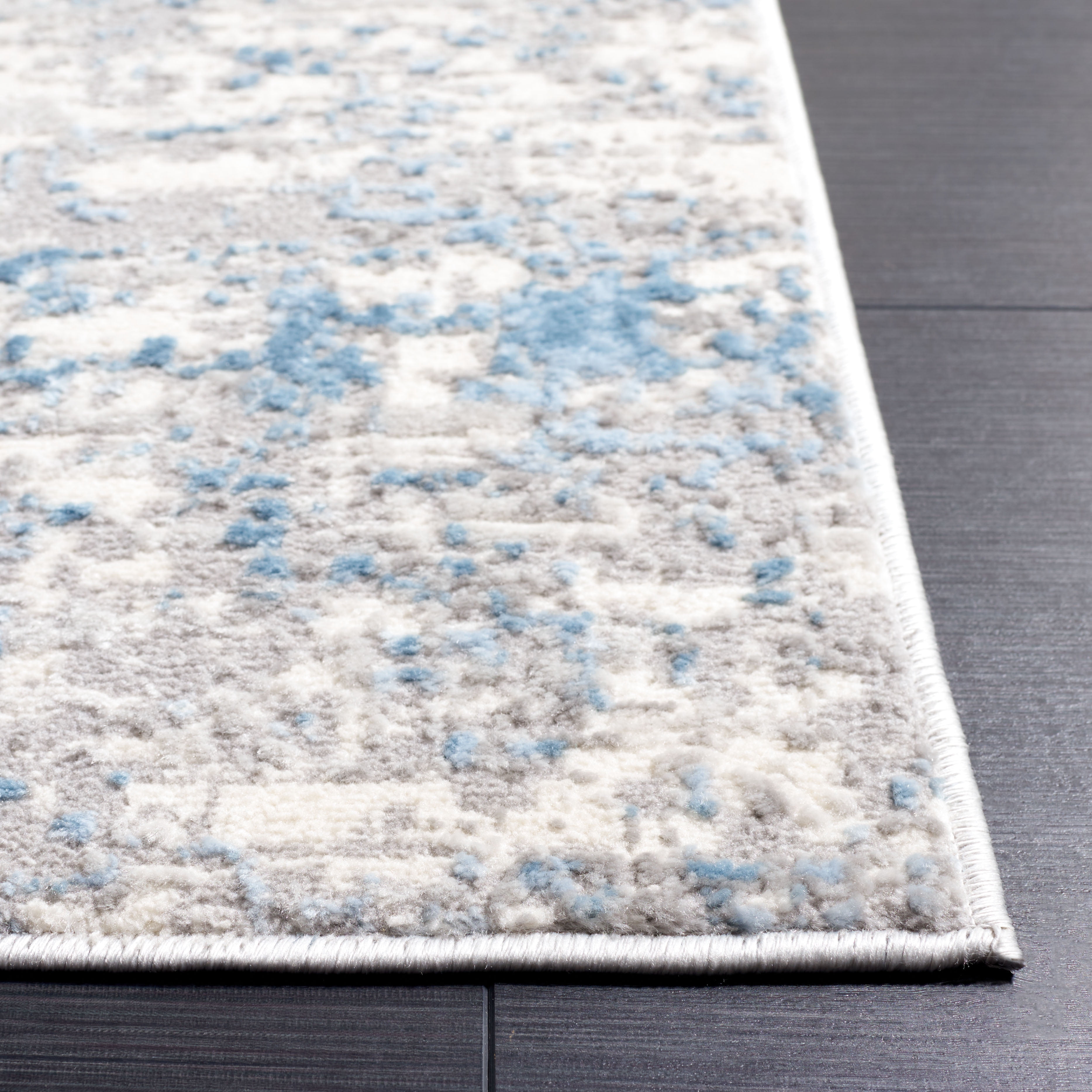 SAFAVIEH Lagoon Ainsley Abstract Area Rug, Ivory/Blue, 8' x 10'