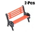 thumbnail image 1 of 2PCS Landscape Ornament Creative Mini Garden Bench Mini Landscape Decor Garden Ornament, 1 of 2