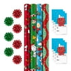 Hallmark Christmas Peanuts Wrapping Paper with Cut Lines on Reverse ...