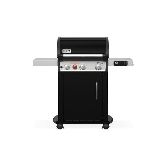 Weber EX-325s Black Gas Grill with Side Tables